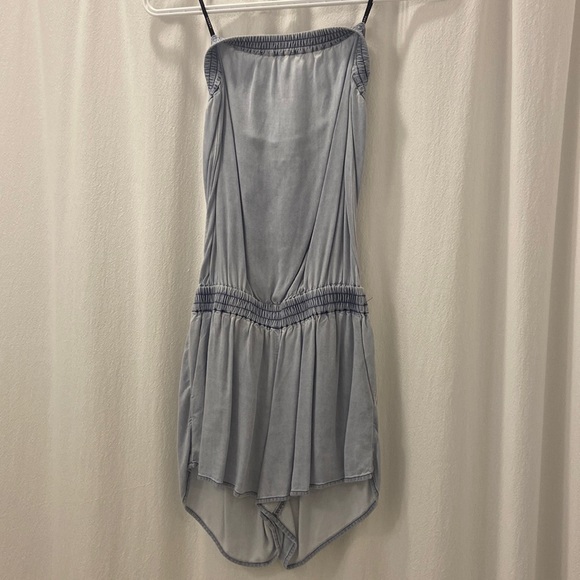 Aritzia denim-wash strapless romper - Picture 1 of 3